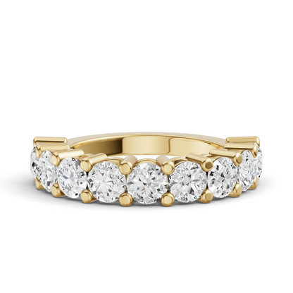 LG RD Nine Stone Rings - Share Prong Settings