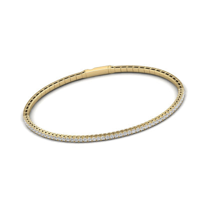 Flexible Lab Grown Diamond Bangle