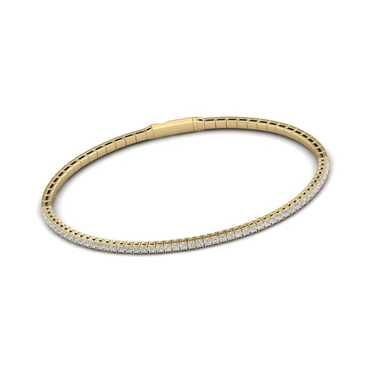 Flexible Lab Grown Diamond Bangle