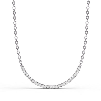 W Round Lab Grown Diamond Smiley Pendant