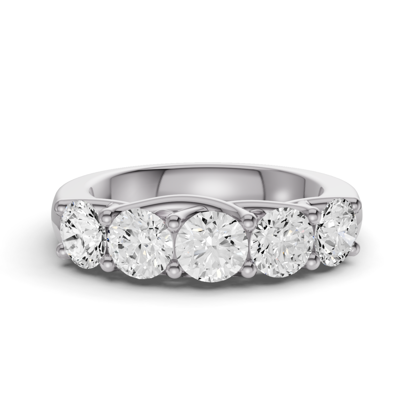 LG RD Five Stone Ring With Lucida Setting