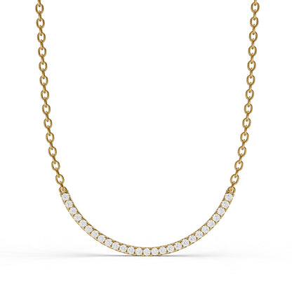 W Round Lab Grown Diamond Smiley Pendant