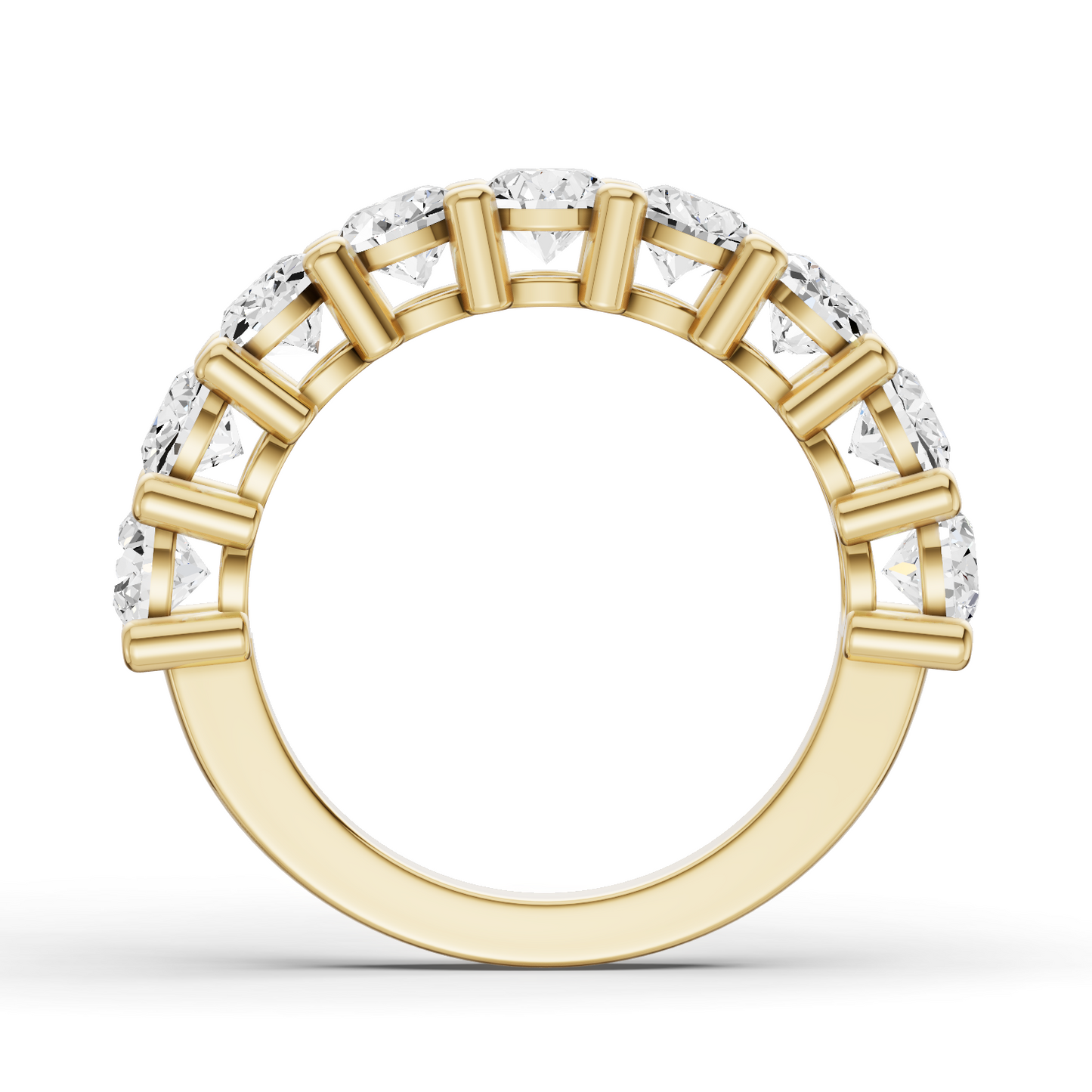 LG RD Nine Stone Rings - Share Prong Settings
