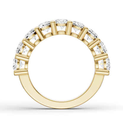 LG RD Nine Stone Rings - Share Prong Settings