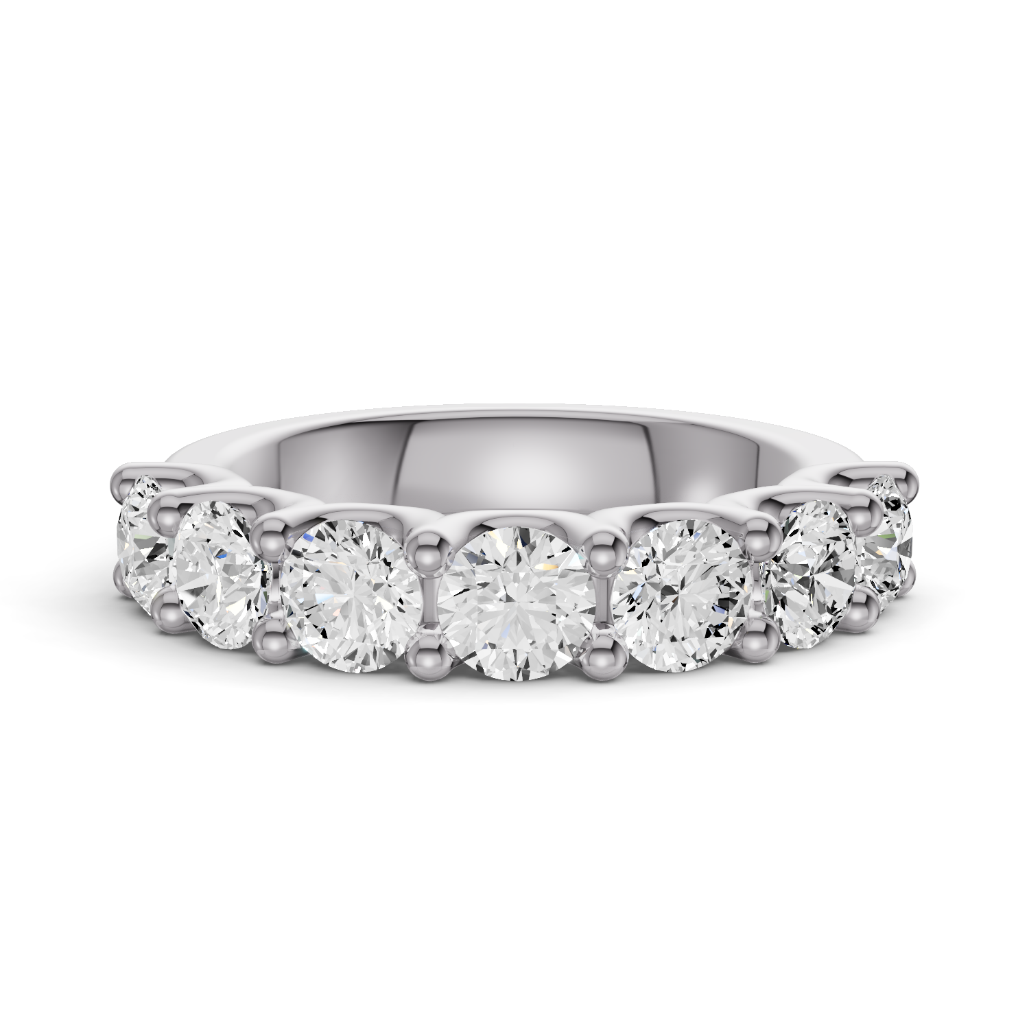 LG RD Seven Stone Ring With U Prong Setting