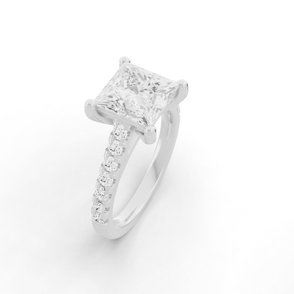 Bridal Classic Cathedral Style Ring - Dia On Shank PG48
