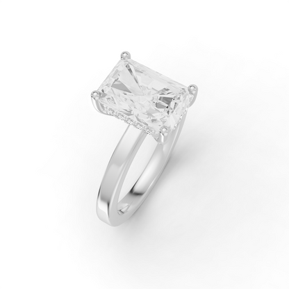 Bridal Hidden Halo No Dia on Shank PG46 - Center Radiant Cut