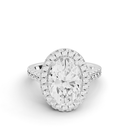 Bridal Halo Set PG44 - Center Oval Cut