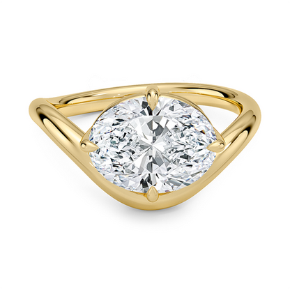Silhouette Solitaire Ring