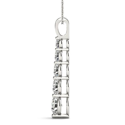 2 ct. tw. 5-Stone Gradient Lab Diamond Pendant