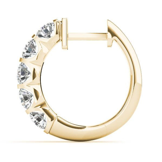 2 ct. tw. Bar Set Lab-Grown Diamond Hoop Earrings