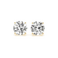 Solitaire Diamond Stud Earrings