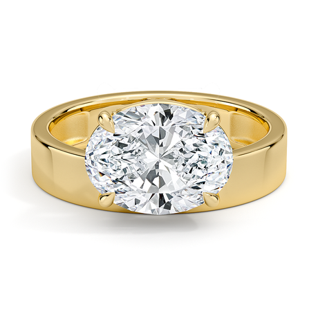 Peyton Floating Diamond Solitaire Ring