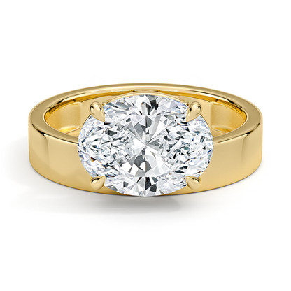 Peyton Floating Diamond Solitaire Ring