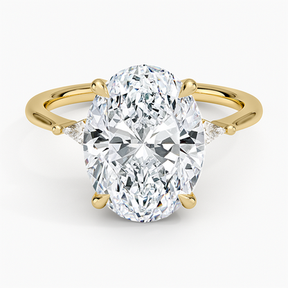 Petite Cometa Three Stone Diamond Ring