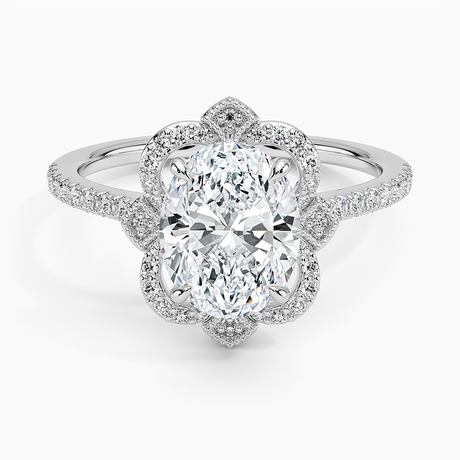Reina Halo Diamond Ring