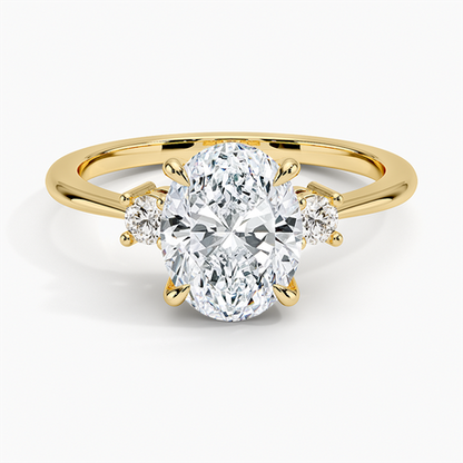 Petite Selene Three Stone Diamond Ring (1/10 ct. tw.)