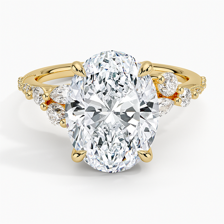 Luxe Camellia Milgrain Diamond Ring