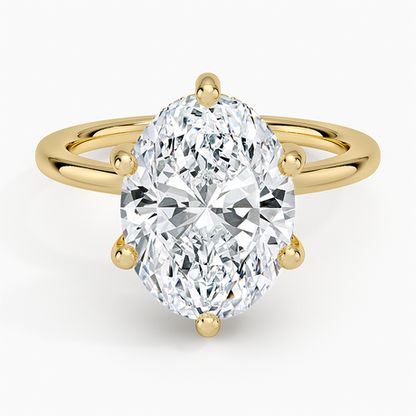 Sydney Perfect Fit Hidden Halo Six-Prong Diamond Ring