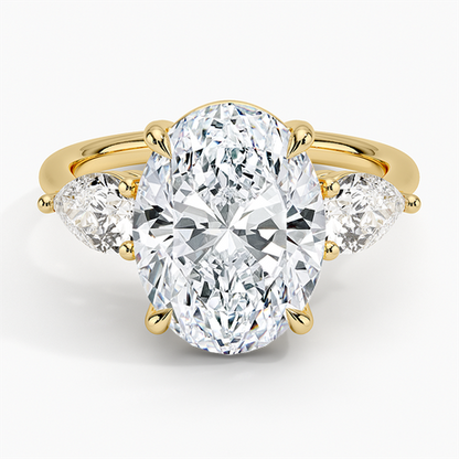Luxe Opera Three Stone Diamond Ring