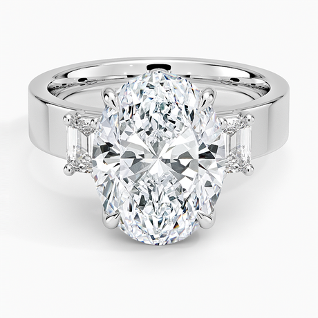 Peyton Emerald Cut Three Stone Diamond Ring (1/2 ct. tw.)