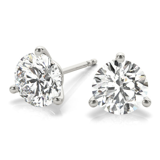 1 Carat to 6 Carat 14K Gold | IGI Certified Lab Grown Solitaire Diamond Stud Earrings