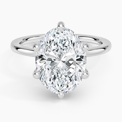Sydney Perfect Fit Hidden Halo Six-Prong Diamond Ring