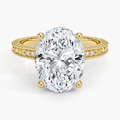 Hudson Engraved Diamond Ring