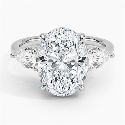 Luxe Opera Three Stone Diamond Ring