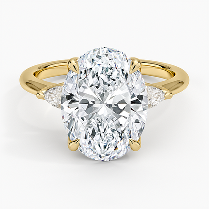Petite Fleur Three Stone Diamond Ring