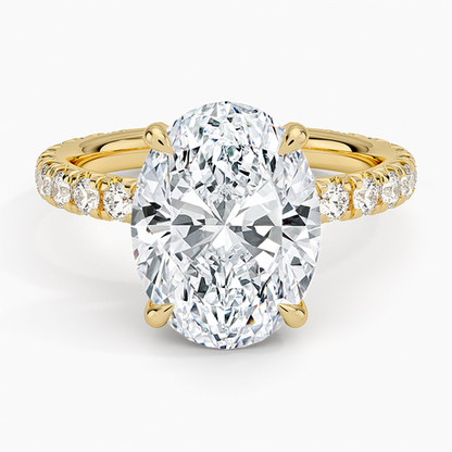 Olympia Three-Quarter Coverage Diamond Ring