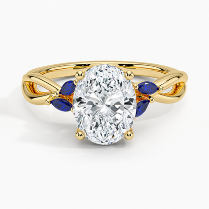 Willow Ring With Sapphire Accents