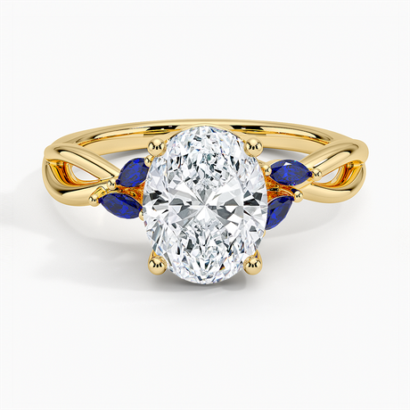 Willow Ring With Sapphire Accents