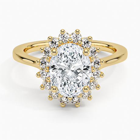 Sunburst Halo Diamond Ring (1/4 ct. tw.)