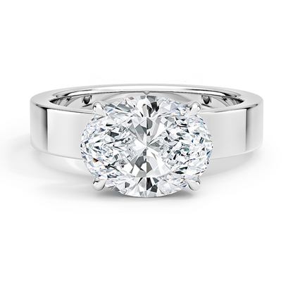 Peyton East-West Solitaire Ring