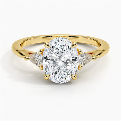 Trillion Cut Three Stone Diamond Ring