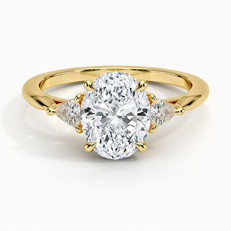 Trillion Cut Three Stone Diamond Ring