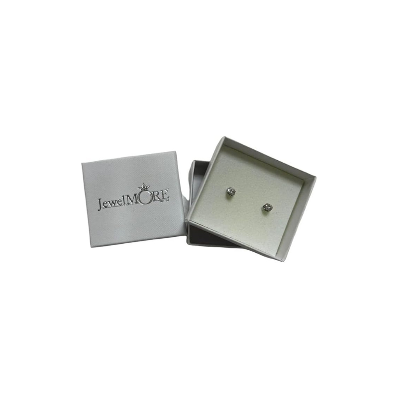 Solitaire Diamond Stud Earrings 