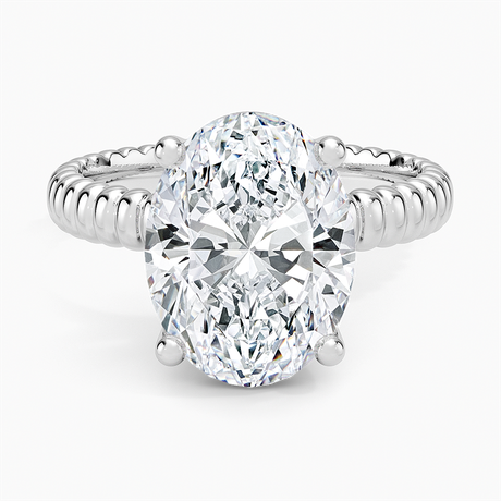 Petra Textured Solitaire Ring