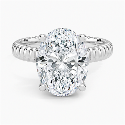 Petra Textured Solitaire Ring