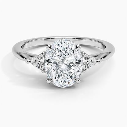 Trillion Cut Three Stone Diamond Ring