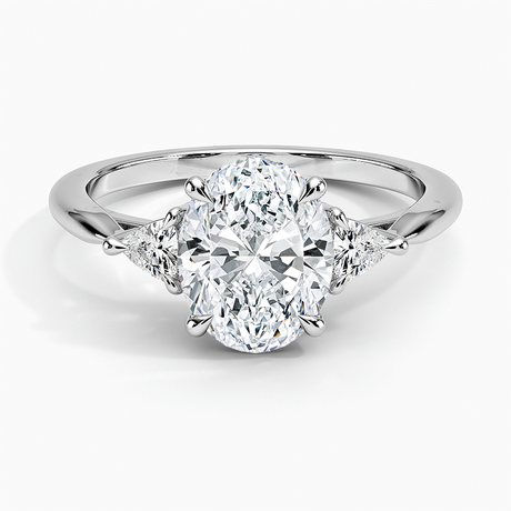 Trillion Cut Three Stone Diamond Ring