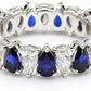 Revival Diamond Womens 14K White Gold Eternity Band Ring Pear-Shaped and Diamonds