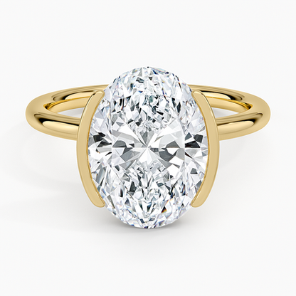 Annika Semi-Bezel Solitaire Ring