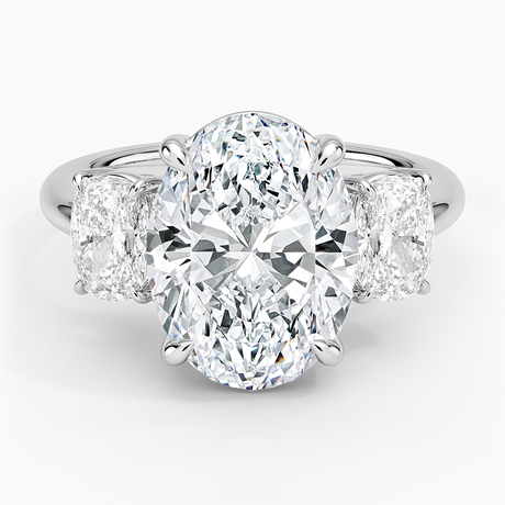 Luxe Faye Elongated Cushion Three Stone Diamond Ring (1 ct. tw.)