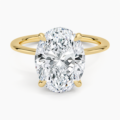 Petite Secret Halo Diamond Ring