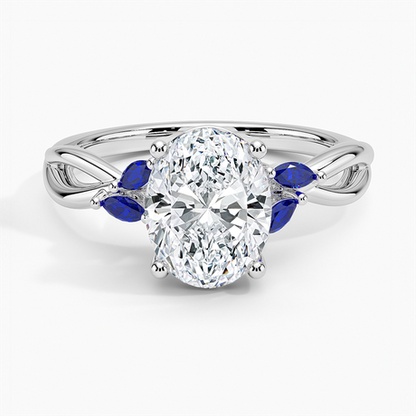Willow Ring With Sapphire Accents