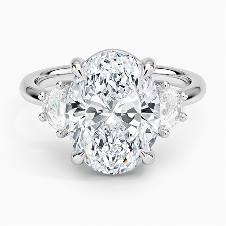 Half Moon Three Stone Diamond Ring (1/4 ct. tw.)