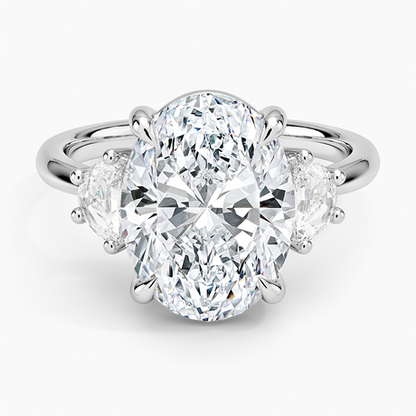 Half Moon Three Stone Diamond Ring (1/4 ct. tw.)