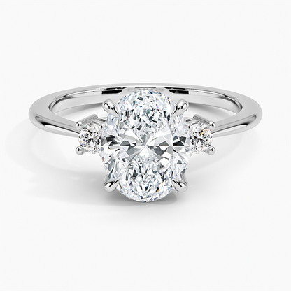 Petite Selene Three Stone Diamond Ring (1/10 ct. tw.)